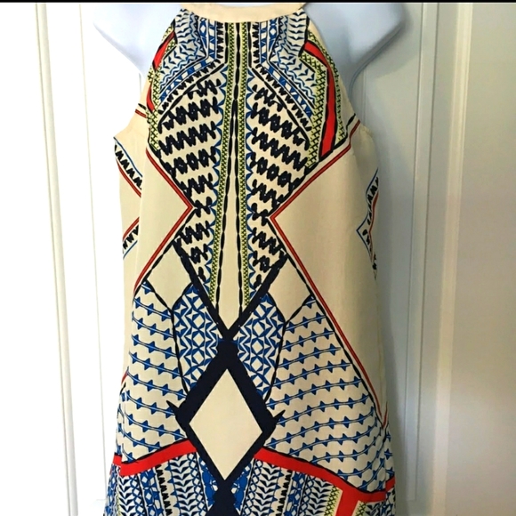 VENUS Dresses & Skirts - Venus sz M Artsy geometric halter dress
